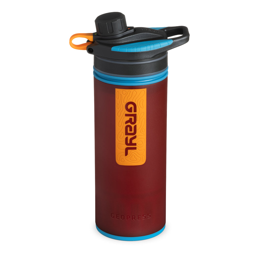 Best top rated Grayl GeoPress Filter and Purifier Water Bottle - 24 Fluid Ounces / Nature Edition / Standard View / Wanderer Red