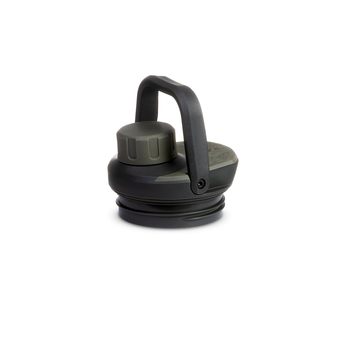 Grayl UltraPress Replacement Drink-Thru Cap | Camp Black | FlipCarry Handle Up View / Camp Black